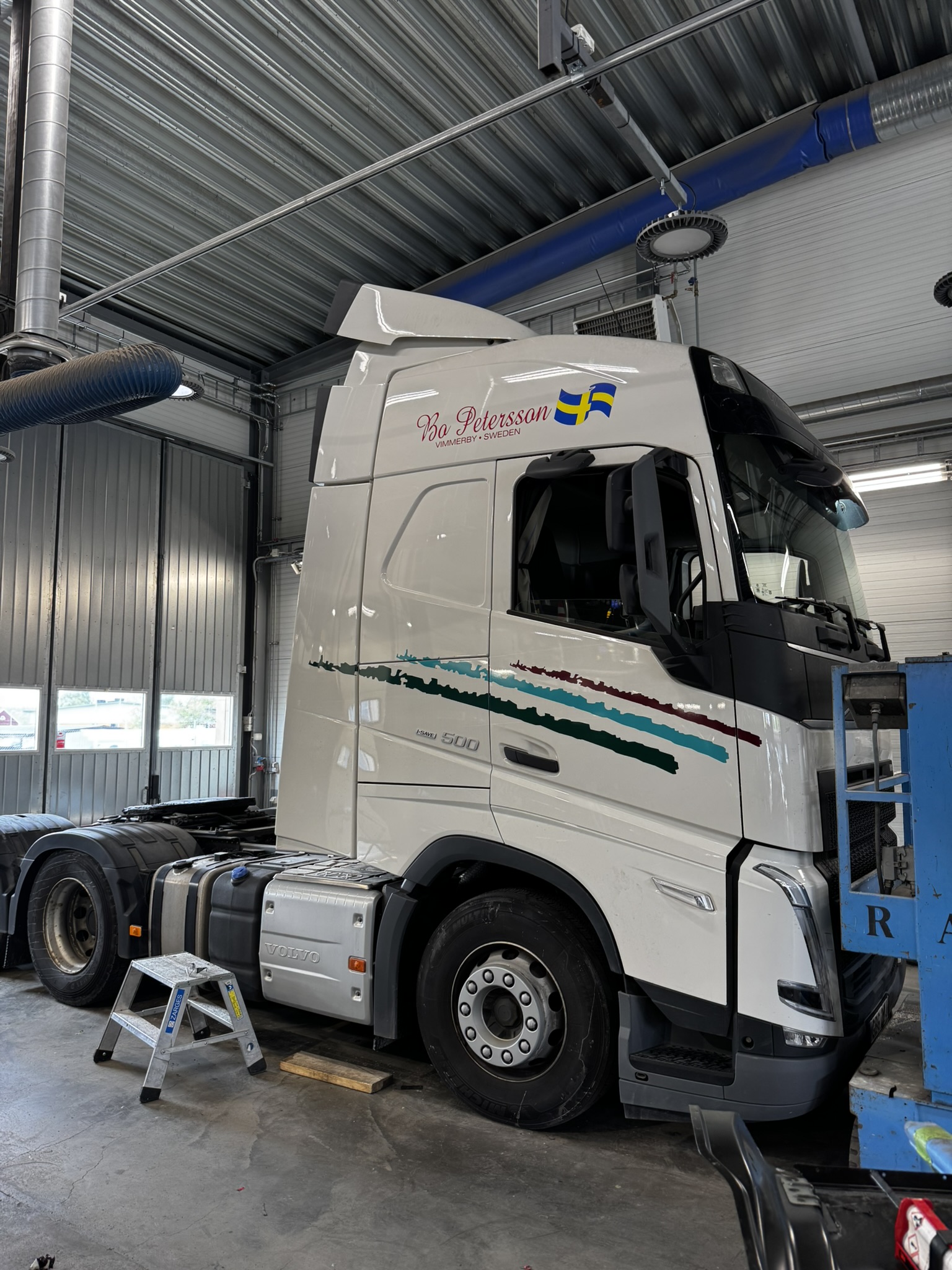 Rutbyte lastbil på Autorikt i Vimmerby